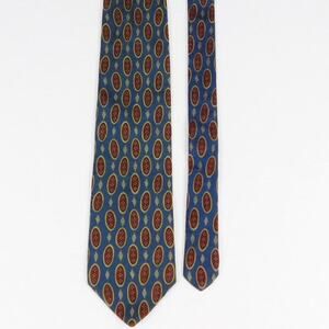 LT Designs Blue Brown Silk Necktie